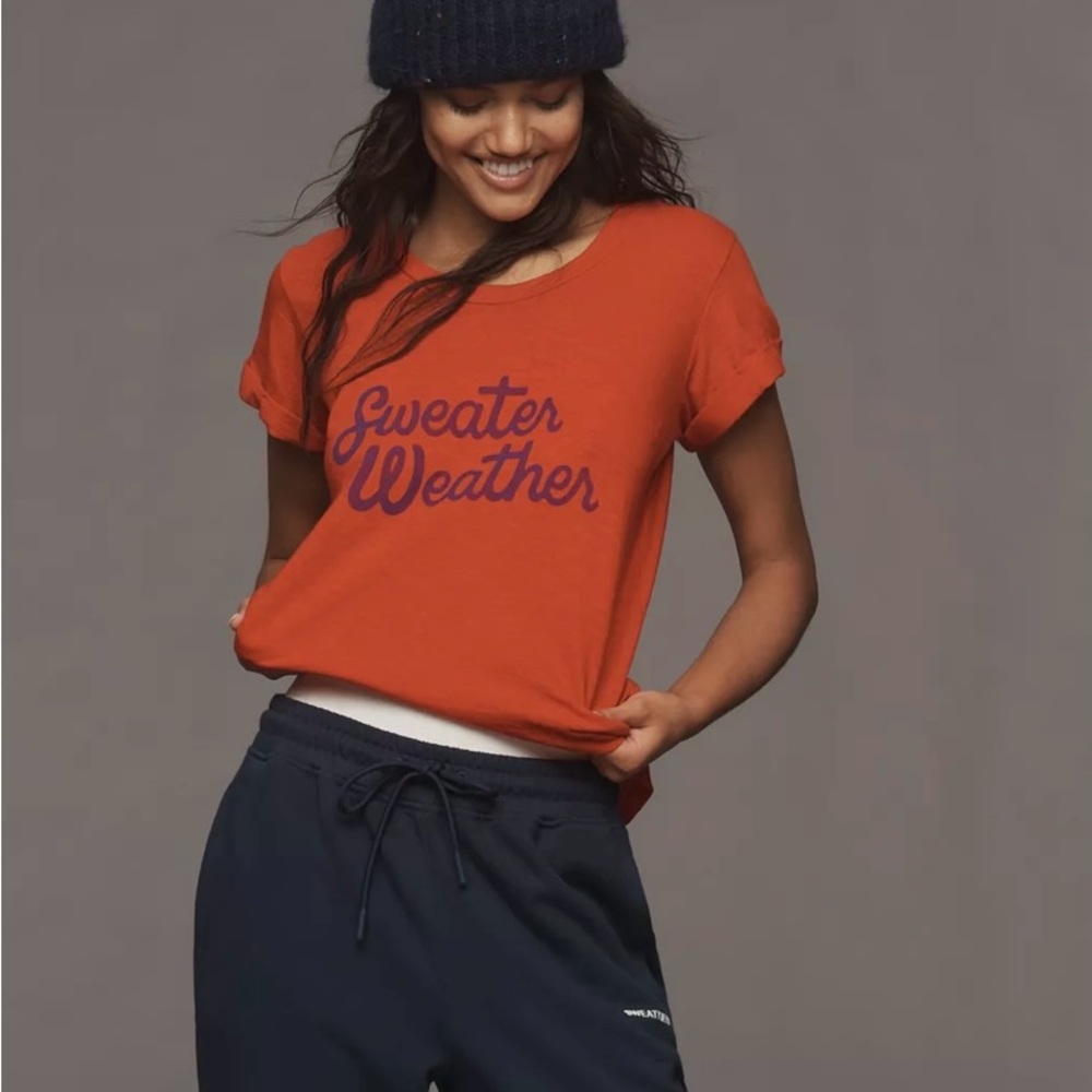 NWT Sundry (anthropology) Short-Sleeve Graphic Burnout Tee